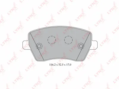 LYNX BD5739 Колодки торм.передние Nissan Micra Note 1.2i-1.5CDi 16V 03>
