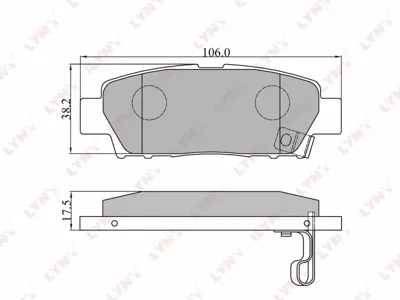 LYNX BD7513 Колодки торм. Toyota Mark 2 Crown Avalon 92- задн.