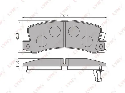 LYNX BD7521 Колодки торм.задние Toyota Camry 86-01 Avensis Carina 87>
