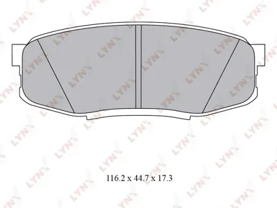 LYNX BD7581 Колодки торм.задние Toyota Land Cruiser 4.7 V84.5D V8 08>