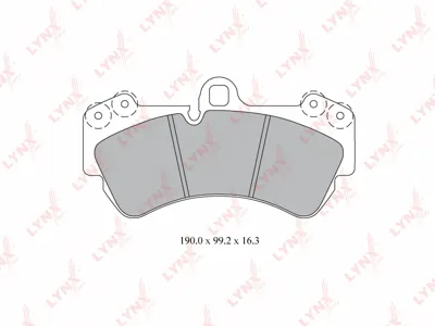 LYNX BD8005 Колодки торм.передние диск 17 VW Touareg 3.2i4.2i2.5-5.0TDi 02-10