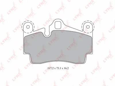 LYNX BD8007 Колодки торм.задние Audi Q7 3.0TDi4.2i 06>, Porsche Cayenne 4.5i 02>