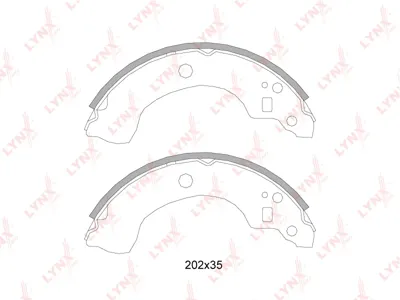 LYNX BS5718 Колодки торм.барабанные Nissan Almera N16 00-06 Primera P11 96-02