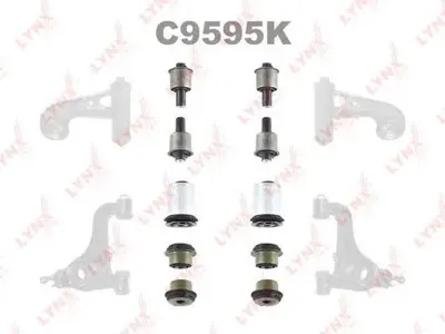 LYNX C9595K к-кт с/б рычагов нижних C8430 x 4, C8431 x 2, C8943 x 4 MB W210/S210 95-02
