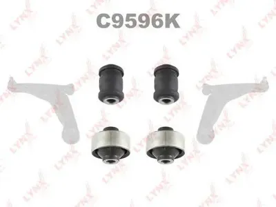 LYNX C9596K к-кт сайлентблоков передней подвески на 2 рычага Mitsubishi Lancer CS5A/CS5W/CS2A 00>