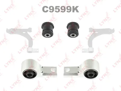 LYNX C9599K Комплект сайленблоков рычагов нижних C8233 x 2, C8234 x 2 Ford Fiesta 1.25-1.4i1.6D 01-08