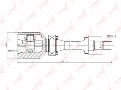 LYNX CI7500 Шрус внутренний Toyota Corona 93-96