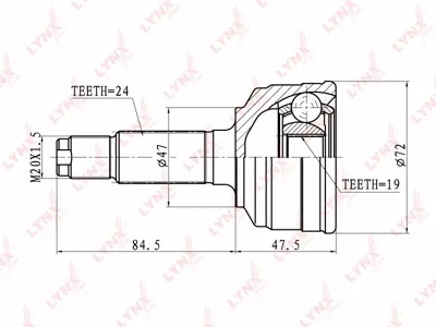 LYNX CO1821 Шрус наруж. комплект