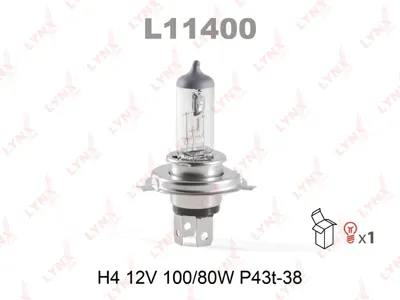 LYNX L11400 Лампа (H4) 12V10080W P43T-38