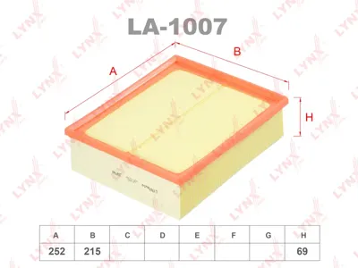 LYNX LA1007 Воздушный фильтр