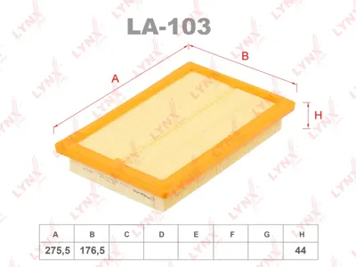 LYNX LA103 Воздушный фильтр
