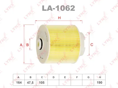 LYNX LA1062 Воздушный фильтр