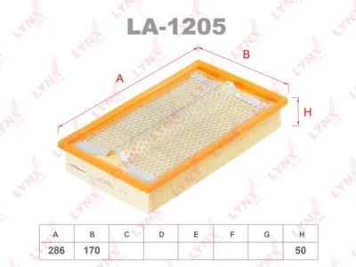 LYNX LA1205 Воздушный фильтр