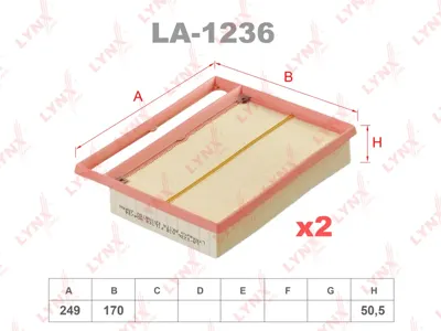 LYNX LA1236 Воздушный фильтр
