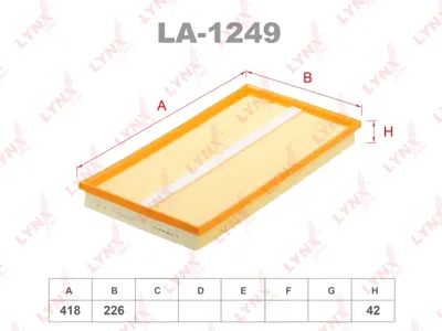 LYNX LA1249 Воздушный фильтр