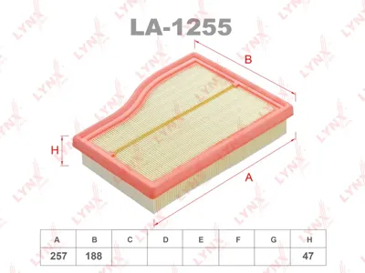 LYNX LA1255 Воздушный фильтр