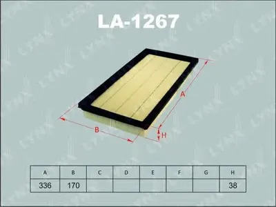 LYNX LA1267 Воздушный фильтр