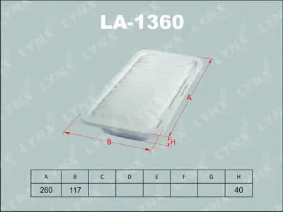 LYNX LA1360 Фильтр воздушный
