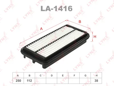 LYNX LA1416 Воздушный фильтр