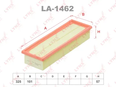 LYNX LA1462 Воздушный фильтр