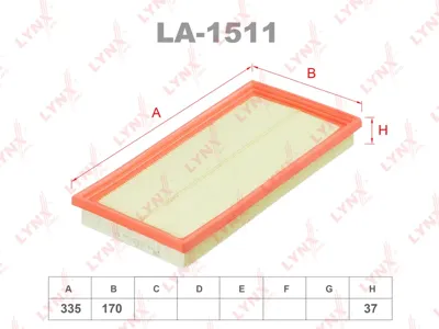 LYNX LA1511 Воздушный фильтр
