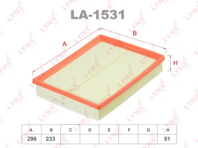 LYNX LA1531 Воздушный фильтр