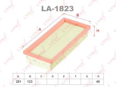 LYNX LA1823 Воздушный фильтр