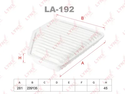 LYNX LA192 Воздушный фильтр