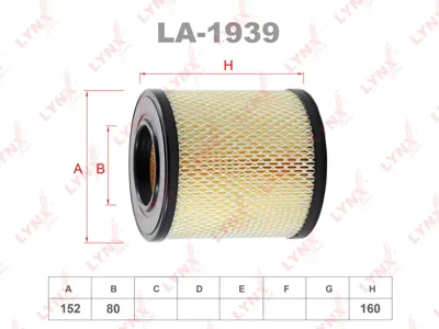 LYNX LA1939 Воздушный фильтр