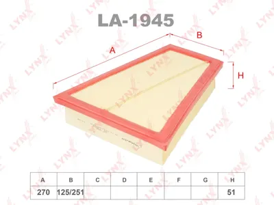 LYNX LA1945 Воздушный фильтр