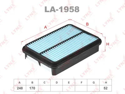 LYNX LA1958 Воздушный фильтр