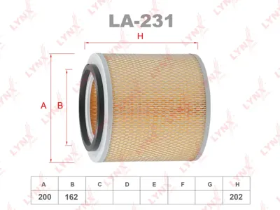 LYNX LA231 Воздушный фильтр Nissan Cabstar 3.2 97-06 Atlas (F23) 3.2 97-06