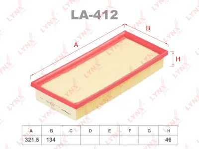 LYNX LA412 Воздушный фильтр