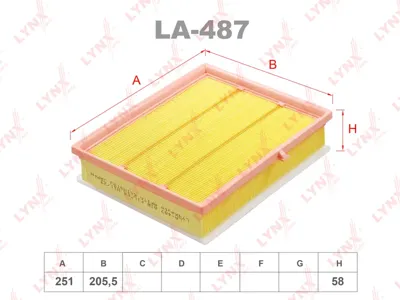 LYNX LA487 Воздушный фильтр
