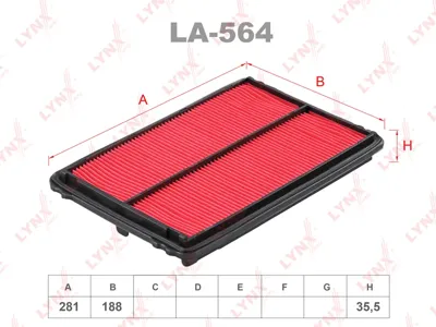 LYNX LA564 Воздушный фильтр