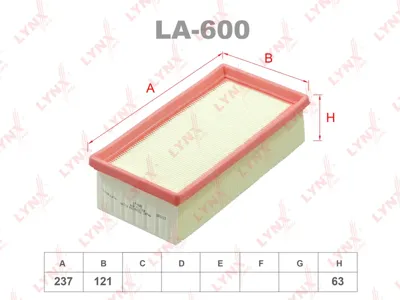 LYNX LA600 Воздушный фильтр
