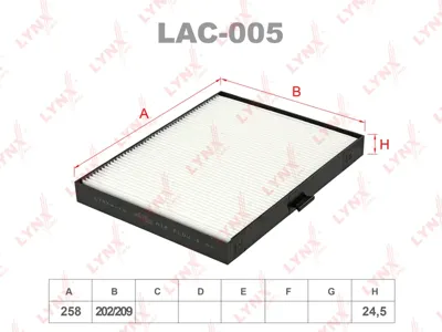 LYNX LAC005 Фильтр салона