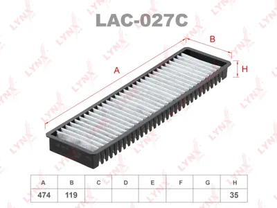 LYNX LAC027C Фильтр салона угольный