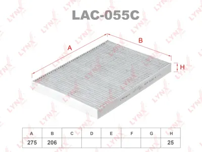 LYNX LAC055C Фильтр салона угольный