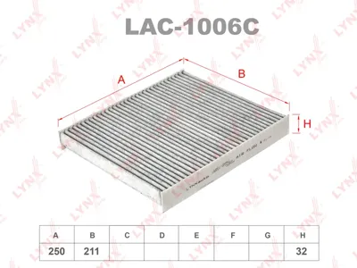 LYNX LAC1006C Фильтр салона угольный