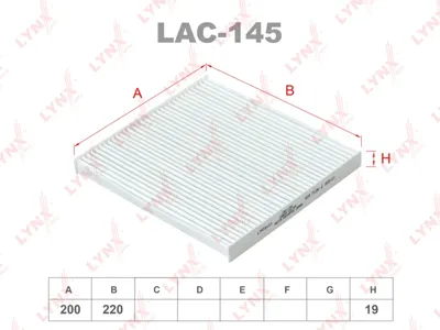 LYNX LAC145 Фильтр салона