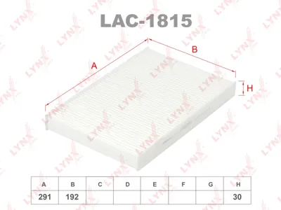 LYNX LAC1815 Фильтр салона