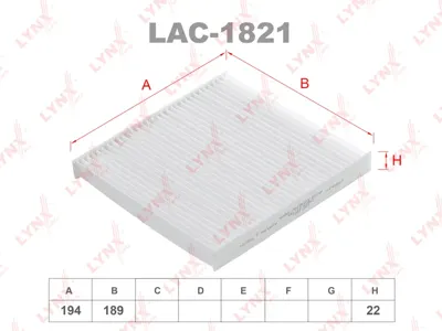 LYNX LAC1821 Фильтр салона