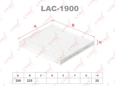 LYNX LAC1900 Фильтр салона