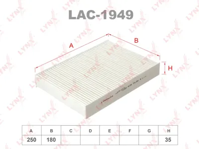 LYNX LAC1949 Фильтр салона