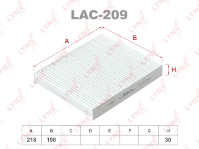 LYNX LAC209 Фильтр салона