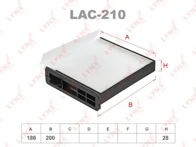LYNX LAC210 Фильтр салона