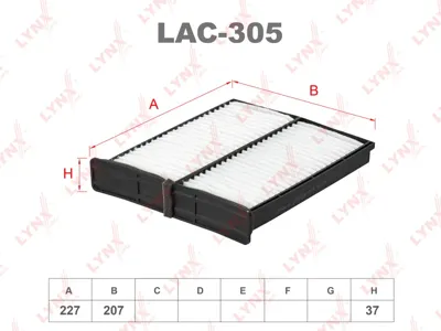 LYNX LAC305 Фильтр салона (2шт)