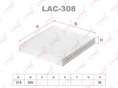 LYNX LAC308 Фильтр салона