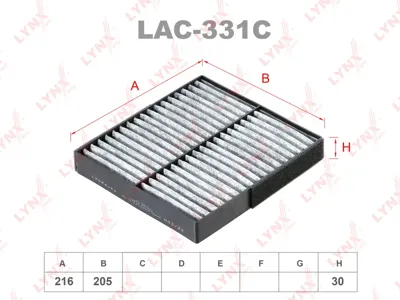 LYNX LAC331C Фильтр салона Mitsubishi Pajero Sport III 15-